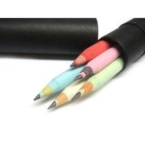 [연필/지우개]제브라 5본입 검정 원통세트